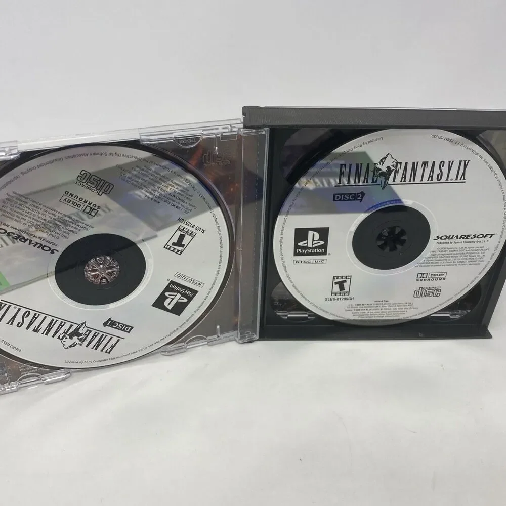 Final Fantasy IX Sony PlayStation 1 PS1 Complete 4 Disc Squaresoft RPG NTSC